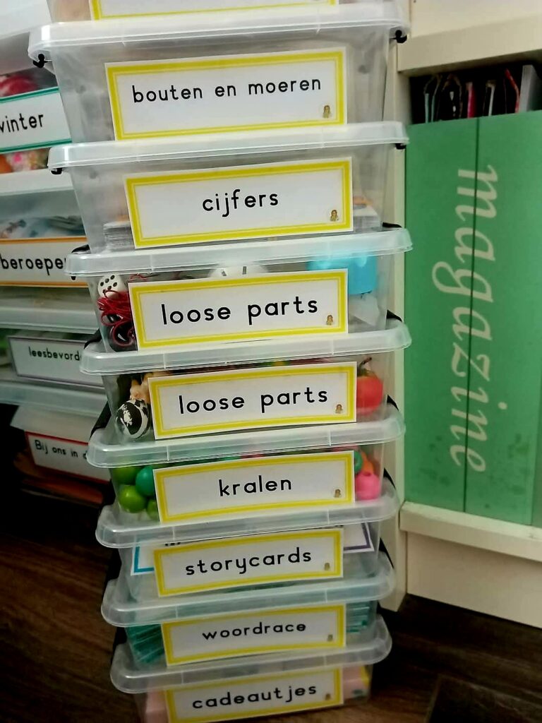 Etiketten themabakken middel